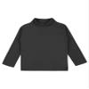 YONGHS Kids Girls Boys Basic Long Sleeve Turtleneck T-Shirts Fall Winter Warm Pullover Thermal Tops Black 2-3 view 3