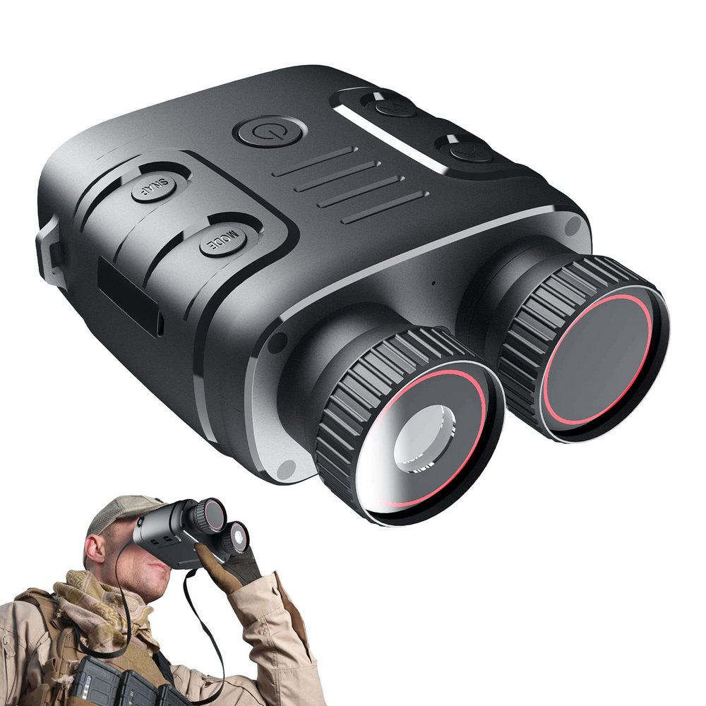 Tookss Night Vision Goggles,1080P 984ft 7 Level Digital Infrared Rechargeable Night Vision Goggles 850NM,2.4" Large Viewing Screen 5X Optical Zoom can Save Photo and Video