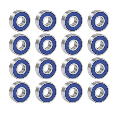 SUOFEILAIMU 16pcs Professional Skateboard Roller Wheels High Precision Shafts Bearing ABEC-9 Steel Scooter Spare Bearings