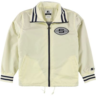 Starter Mens Penn State Jacket, Off-White, Small (Regular)