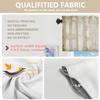 BaoNews Gold Vintage Simple Stripe Kitchen Valances for Windows,Brown Beige Blackout Valances Curtains Multilayer Polyester Drapes for Kitchen Bedroom 2 Pack 52X16 Inches view 3