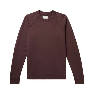 DGKaxiyaHM Men's Relaxed Slim Long-Sleeved Solid Color T-Shirt Pullover Basic Warm Bottoming Shirt Crew Neck Sweatershirt Top (Dark Red,Small)