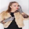 Light Gray Women Leather Gloves, Sheepskin Gloves Female, Women's Winter Mittens,Real Leather Gloves Women Black 7.5 view 2