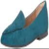 Amazon Essentials Women's Loafer Flat, Dark Turquoise Microsuede, 14 view 1