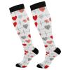 Wusikd Cardiogram Of Heart Compression Socks for Women and Men Circulation Heart Beats Long Socks for Athletic Running 1 view 1