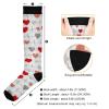 Wusikd Cardiogram Of Heart Compression Socks for Women and Men Circulation Heart Beats Long Socks for Athletic Running 1 view 4
