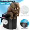 PAHTTO Portable Foldable Toilet for Adults with Detachable Phone Shelf and Paper Holder, Waterproof Porta Potty with Lid for Camping, Hiking, Long Road Trips, Car, Black view 4