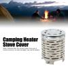 Camping Tent Heating Cover, Stainless Steel Mini Heater Cover Portable Camping Heater Stove Cover with Handle & Mesh Bag Outdoor Warming Stove Cover for Picnic, Hiking, Traveling view 3