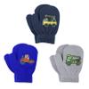 Century Star Toddler Mittens & Gloves - Magic Stretch, Knitted Soft Baby Mittens, 3 Pairs (Navy, Grey & Blue) 1-3 Years view 1