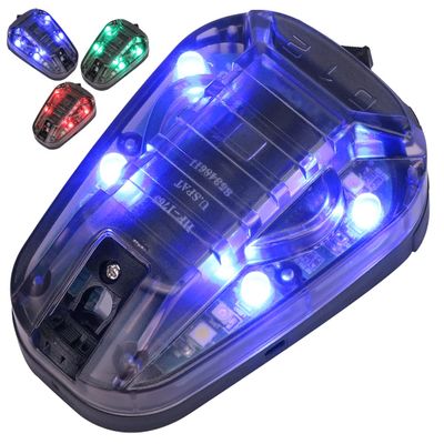 Phoking Tactical Helmet Light Survival Signal Light Military Identification Light IR and Visible LED Helmet Strobe for Outdoor Sports