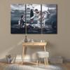 Canvas Wall Art Ready to Hang Ronaldo Pictures Print On Canvas Soccer Star Messi Posters and Prints 3 Panels Modern Artwork for Home Walls Home Decorations Canvas Wall Art for Living Room 60x40 in view 3
