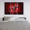 3 Panels Wall Art Bedroom Decor Ronaldo Canvas Prints Bathroom Artwork Framed Home Decorations for Living Room CR7 Paintings Ready to Hang 36x24 in view 3