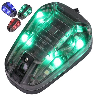 Phoking Tactical Helmet Light Survival Signal Light Military Identification Light IR and Visible LED Helmet Strobe for Outdoor Sports