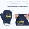 Century Star Toddler Mittens & Gloves - Magic Stretch Knitted Soft Baby Mittens 3 Pairs Dinosaur (Dark Grey, Light Grey & Sky Blue) 1-3 Years view 3