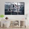 Canvas Wall Art Ready to Hang Ronaldo Pictures Print On Canvas Soccer Star Messi Posters and Prints 3 Panels Modern Artwork for Home Walls Home Decorations Canvas Wall Art for Living Room 42x28 in view 2