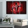 3 Panels Wall Art Bedroom Wall Decor Ronaldo Canvas Prints Bathroom Artwork for Wall Framed Art Wall Decor Home Decorations for Living Room CR7 Paintings Canvas Wall Art Ready to Hang 60x40 in view 2