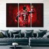 3 Panels Wall Art Bedroom Wall Decor Ronaldo Canvas Prints Bathroom Artwork for Wall Framed Art Wall Decor Home Decorations for Living Room CR7 Paintings Canvas Wall Art Ready to Hang 60x40 in view 4