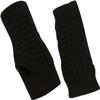 SCAPH Winter Knit Convertible Fingerless Gloves Wool Gloves Thermal Gloves Unisex Women Mittens (Color : Black-4, Size : Large) view 1