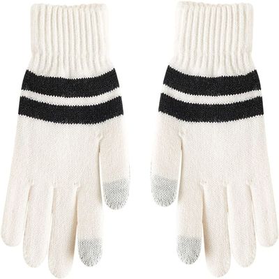 SCAPH Ski Gloves Waterproof Breathable Snowboard Gloves Insulated Warm Winter Snow Gloves Women Gloves (Color : 1-White, Size : One Size)