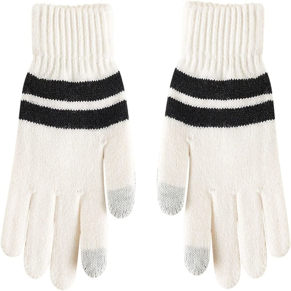 SCAPH Ski Gloves Waterproof Breathable Snowboard Gloves Insulated Warm Winter Snow Gloves Women Gloves (Color : 1-White, Size : One Size)