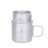 Boundless Voyage Titanium Camping Cup Mug Open Fire Ultralight Camping Picnic Water Wine Coffee Cup 120ml and 180ml Teacups without Lid Ti3053D view 1