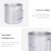 Boundless Voyage Titanium Camping Cup Mug Open Fire Ultralight Camping Picnic Water Wine Coffee Cup 120ml and 180ml Teacups without Lid Ti3053D view 4