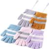 SCAPH Winter Knit Convertible Fingerless Gloves Wool Gloves Thermal Gloves Unisex Women Mittens (Color : Blue-5, Size : X-Large) view 2
