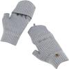 SCAPH Winter Knit Convertible Fingerless Gloves Wool Gloves Thermal Gloves Unisex Women Mittens (Color : Gy1-1, Size : X-Large) view 4