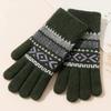 SCAPH Women Autumn and Winter Fashion Simple Solid Color Edge Warm Gloves Women Gloves Mitten (Color : Grey#1, Size : One Size) view 3