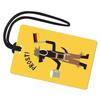R. Nichols German Dog Luggage Tag - Sturdy Waterproof Plastic Travel Labels for Baggage, Suitcases, Backpacks, and Diaper Bags, 2.5 Inch x 4 Inch Tag with Black Loop Attachments view 1