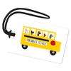 R. Nichols Obedience School Luggage Tag - Sturdy Waterproof Plastic Travel Labels for Baggage, Suitcases, Backpacks, and Diaper Bags, 2.5 Inch x 4 Inch Tag with Black Loop Attachments view 1