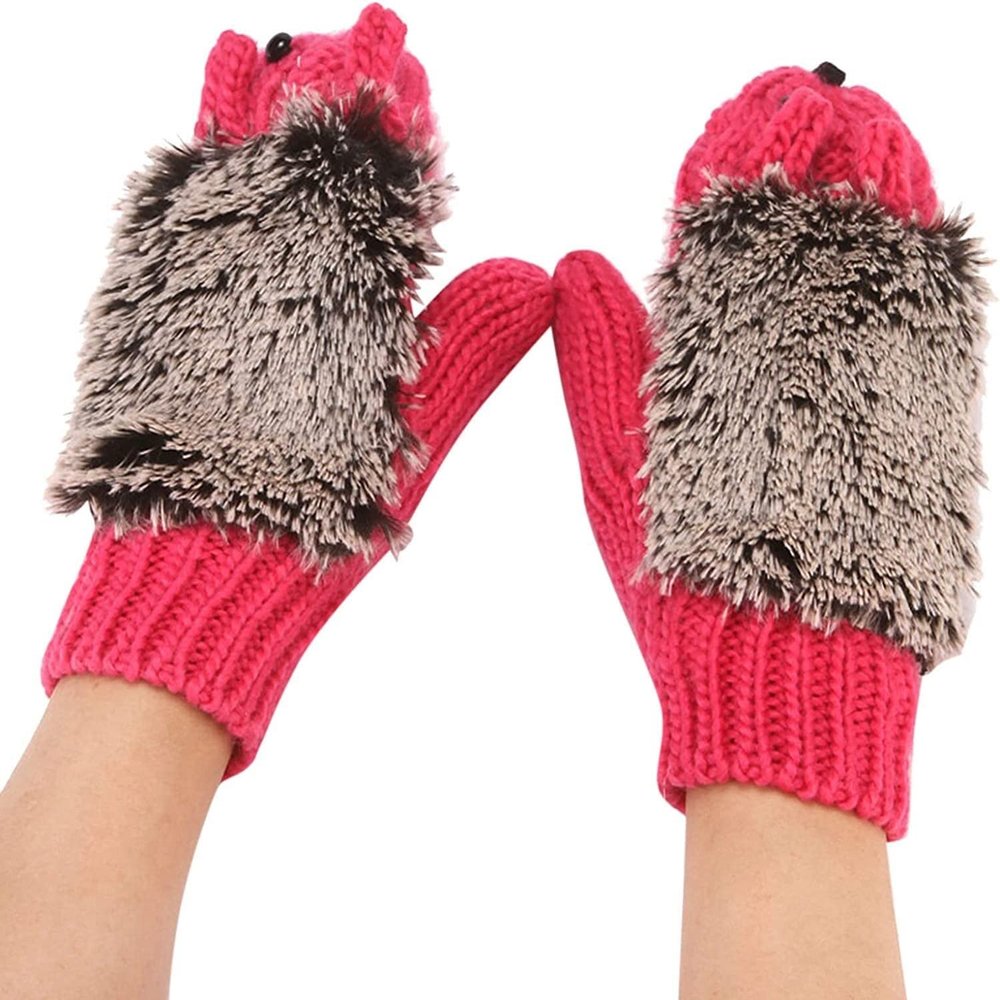 SCAPH Ski Gloves Waterproof Breathable Snowboard Gloves Insulated Warm Winter Snow Gloves Women Gloves (Color : 5-hot Pink, Size : One Size)
