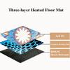 HBIAO Portable Heated Yoga Mat, Adjustable Temperature, Non-Slip, Electric Heating Pad, Ideal for Yoga, Hot Yoga, Pilates, Fitness, Exercise, Blooming view 3