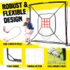 Baseball Net - 9 Strike Zone Pitching Net Hitting Net Batting Practice Net, Baseball Gifts for Kids Children & Teens | Training Aids Equipment 7x7ft view 4