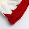Santa Hat Christmas Striped Warm Knit Cap for Adult Kids Pom Beanie Hat Mother Unisex Baby Crochet Hat Holiday Party Supplies (Kid, White Red D) view 4