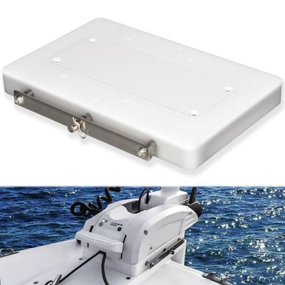 1854054 RTA-54 Replacement for Minn Kota Composite Quick Release Bracket Mount Plate Compatible with Riptide Electric Steer Trolling Motor Ulterra Terrova PowerDrive V2 & Deckhand 40 - White