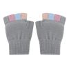Greenery-GRE Cartoon Convertible Flip Top Gloves Toddler Kids Winter Wool Knit Fingerless Gloves with Mitten Cover for Girls Boys 2-6 Yrs view 3