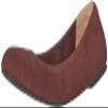 Amazon Essentials Women's Comfortable Knit Ballet Flats, Oxblood, 9 Wide view 1