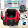 WOLT Bowling Ball Bag for Single Ball -Bowling Bag with Padded Holder, 2 Pockets Fit Shoes Up to Mens Size 14 and Accessories(red) view 3