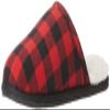 Amazon Essentials Men's Cozy Non Slip House Slippers, Black Red Buffalo Check, 12