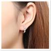 1 Pair Slimming Earrings Love Heart-Shaped Earrings Stimulating Acupoints Health Slimming Ear Studs,White view 2