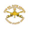 Kiss-Cut Stickers - Army - 2nd Bn 34th Armor - Dreadnaughts - Armor Branch (3"x3", Transparent) view 1