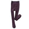Kids Baby Girls Tights Toddler Cable Knit Warm Leggings Seamless Stretchy Stockings Pantyhose Girls Draw String Pants (Purple, 12-24 Months) view 2