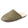 Amazon Essentials Cozy Slippers, House Shoes for Men, Dark Olive Microsuede, Size 9