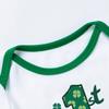 AGQT Baby Girls 1st St.patrick's Day Outfit Set 3pcs Skirt Set Short Sleeve Romper+Tutu Skirt+headband Letter No.1 Size 6-12 Months view 4
