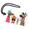 R. Nichols Summer Doggies Luggage Tag - Sturdy Waterproof Plastic Travel Labels for Baggage, Suitcases, Backpacks, and Diaper Bags, 2.5 Inch x 4 Inch Tag with Black Loop Attachments view 1