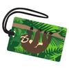 R. Nichols Sloth Luggage Tag - Sturdy Waterproof Plastic Travel Labels for Baggage, Suitcases, Backpacks, and Diaper Bags, 2.5 Inch x 4 Inch Tag with Black Loop Attachments view 1