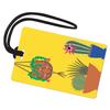 R. Nichols Succulents Luggage Tag - Sturdy Waterproof Plastic Travel Labels for Baggage, Suitcases, Backpacks, and Diaper Bags, 2.5 Inch x 4 Inch Tag with Black Loop Attachments view 1