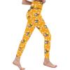 Custom Women's Active Yoga Pants with Pet Dog Face Photo, Personalized Leggings Workout Joggers for Dog Lover Cat Mom view 2