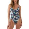 Womens Swim Stella Mykonos One-Piece Swimsuit, Slate, XL view 1